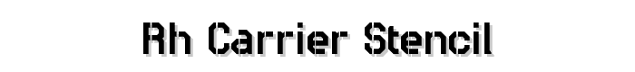 RH Carrier Stencil font